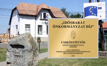 Idősbarát Önkormányzati Díj Csikóstőttős Önkormányzatának